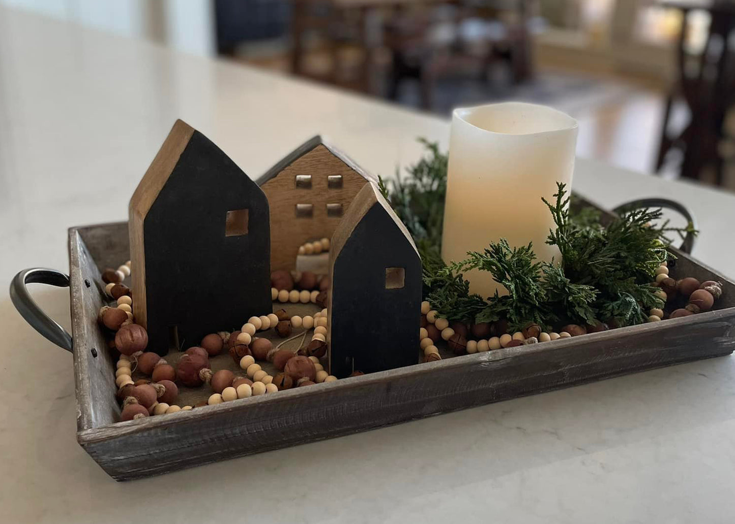 Wooden Tapered Tray
