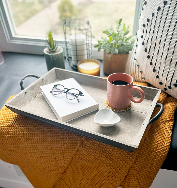 Wooden Tapered Tray