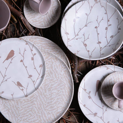 Dinner Plate 10.8" Ceramic Set of 6 Home Decor, Luar