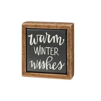 "Warm Winter Wishes" Tiered Tray Mini Frame
